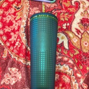 Starbucks Mountain Dew green grid 2022 tumbler Venti